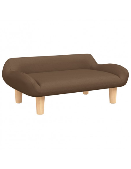 Lettino per Cani Marrone 70x40x24 cm in Tessuto