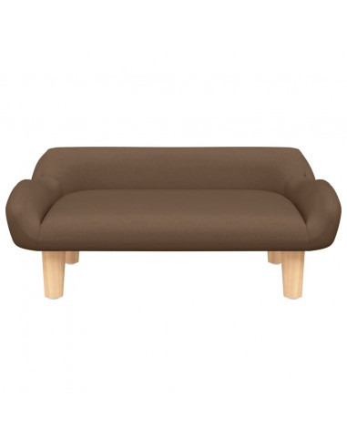 Lettino per Cani Marrone 70x40x24 cm in Tessuto