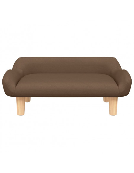 Lettino per Cani Marrone 70x40x24 cm in Tessuto