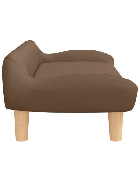 Lettino per Cani Marrone 70x40x24 cm in Tessuto