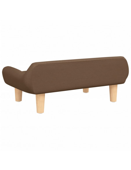 Lettino per Cani Marrone 70x40x24 cm in Tessuto