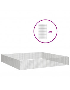 Recinto per Animali Ruspante 48 Pannelli 54x100cm Ferro Zincato 2