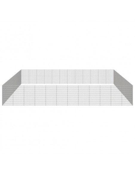 Recinto per Animali Ruspante 48 Pannelli 54x100cm Ferro Zincato