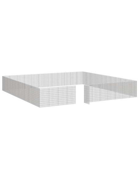 Recinto per Animali Ruspante 48 Pannelli 54x100cm Ferro Zincato