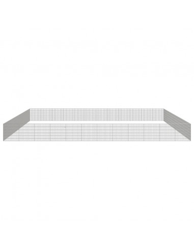 Recinto per Animali Ruspante 48 Pannelli 54x60 cm Ferro Zincato