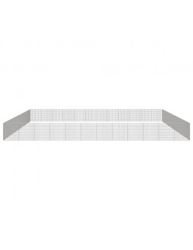 Recinto per Animali Ruspante 48 Pannelli 54x60 cm Ferro Zincato