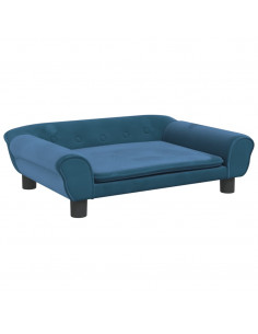 Lettino per Cani Blu 70x48x22 cm in Velluto 2