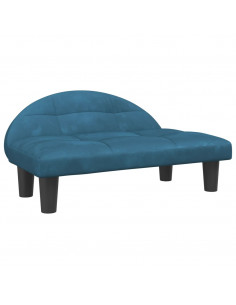 Lettino per Cani Blu 70x52x30 cm in Velluto 2