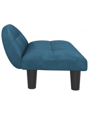 Lettino per Cani Blu 70x52x30 cm in Velluto