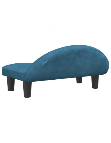 Lettino per Cani Blu 70x52x30 cm in Velluto