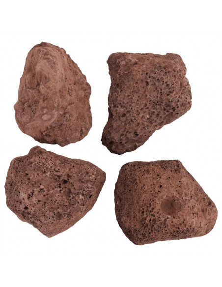 Rocce Vulcaniche 25 kg Rosse 10-30 cm