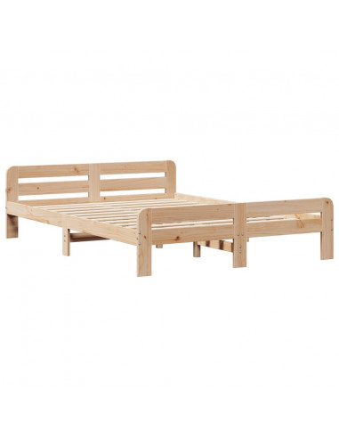 Letto senza Materasso 150x200 cm in Legno Massello di Pino