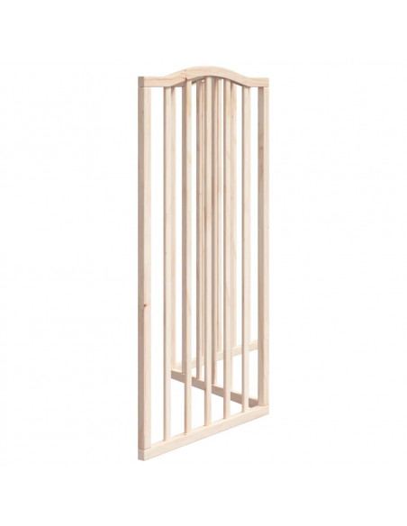 Cancello per Cani Pieghevole 3 Pannelli 150 cm Legno di Pioppo