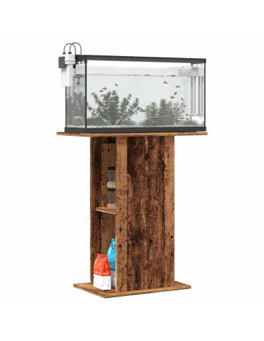 Supporto per Acquario Legno Antico 36x60,5x72,5cm in Truciolato