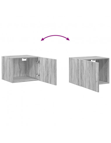 Mobile a Parete Grigio Sonoma 50x42,5x40cm in Legno Multistrato