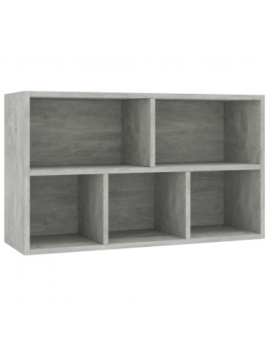 Libreria/Credenza Grigio Cemento 50x25x80 cm Legno Multistrato