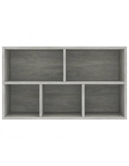 Libreria/Credenza Grigio Cemento 50x25x80 cm Legno Multistrato