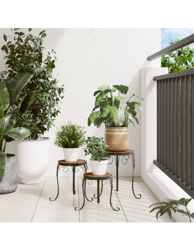 Supporti per Piante 3 pz Terracotta in Ceramica