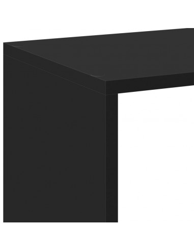 Libreria Divisorio Nera 102x29x103,5 cm in Truciolato