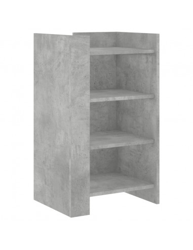 Credenza Grigio Cemento 45x35x75 cm in Legno Multistrato