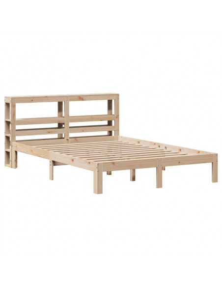 Giroletto con Testiera 140x200 cm in Legno Massello di Pino