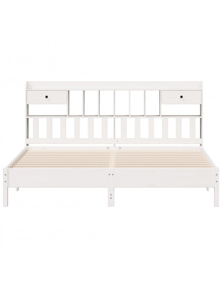 Giroletto con Libreria senza Materasso 180x200 cm in Legno Pino