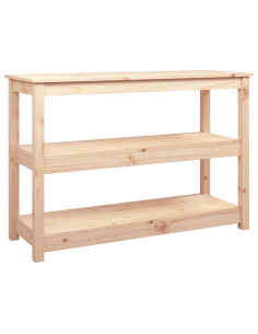 Tavolo Consolle 110x40x74 cm in Legno Massello di Pino 2