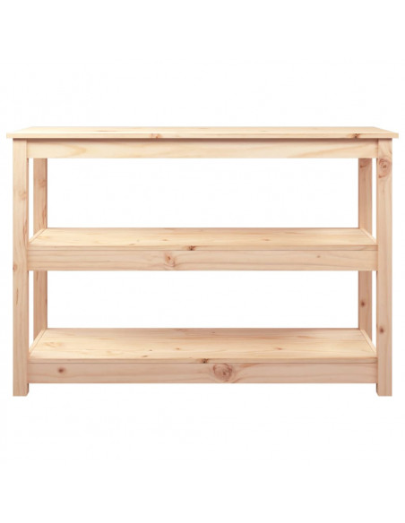 Tavolo Consolle 110x40x74 cm in Legno Massello di Pino