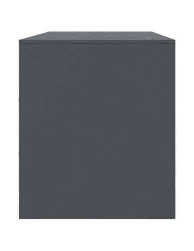 Mobile Porta TV Antracite 99x39x44 cm in Acciaio