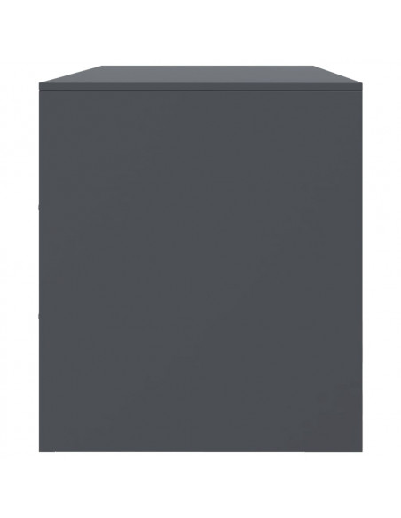 Mobile Porta TV Antracite 99x39x44 cm in Acciaio