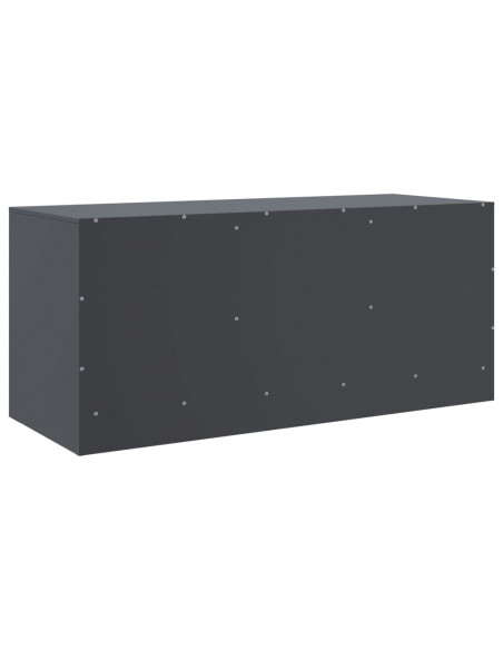 Mobile Porta TV Antracite 99x39x44 cm in Acciaio