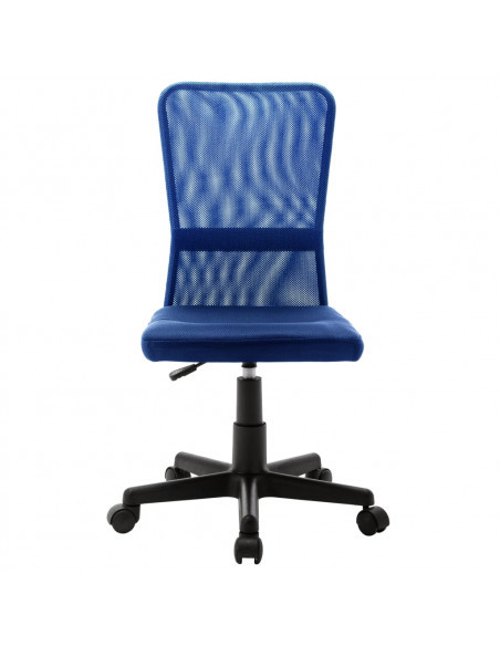 Sedia da Ufficio Blu 44x52x100 cm in Tessuto a Rete