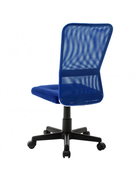 Sedia da Ufficio Blu 44x52x100 cm in Tessuto a Rete