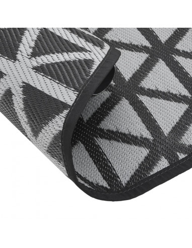 Tappeto da Esterni Nero Ø200 cm in PP