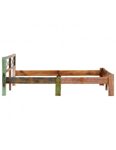 Giroletto in Legno Massello di Recupero 160x200 cm