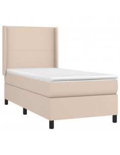 Giroletto a Molle con Materasso Cappuccino 80x200 cm Similpelle 2