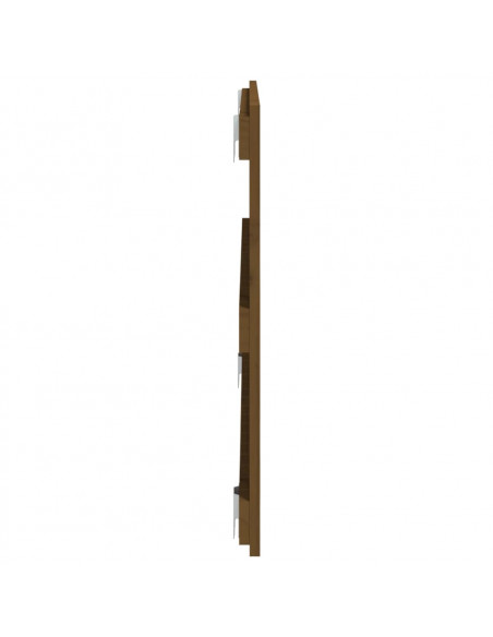 Testiera da Parete Miele 108x3x60 cm in Legno Massello di Pino
