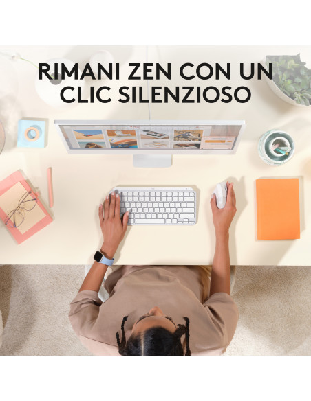 Logitech Lift for Mac mouse Ufficio Mano destra RF senza fili + Bluetooth Ottico 4000 DPI