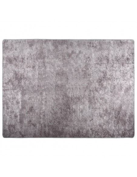 Tappeto Lavabile Grigio 400x300 cm Antiscivolo