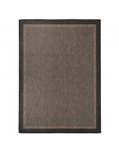 Tappeto da Esterni a Tessitura Piatta 200x280 cm Marrone Scuro