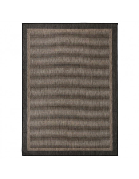 Tappeto da Esterni a Tessitura Piatta 200x280 cm Marrone Scuro