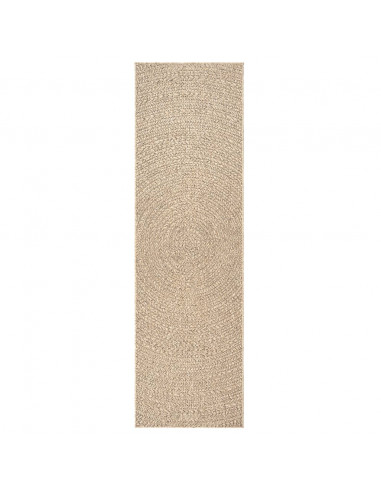 Tappeto ZIZUR 80x250 cm Aspetto Iuta per Interni ed Esterni