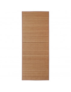 Tappeto Rettangolare in Bambù Marrone 150 x 200 cm 2