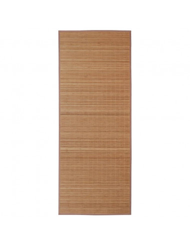 Tappeto Rettangolare in Bambù Marrone 150 x 200 cm