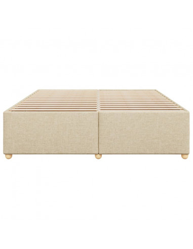 Giroletto senza Materasso Crema 180x200 cm in Tessuto