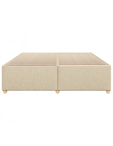 Giroletto senza Materasso Crema 180x200 cm in Tessuto