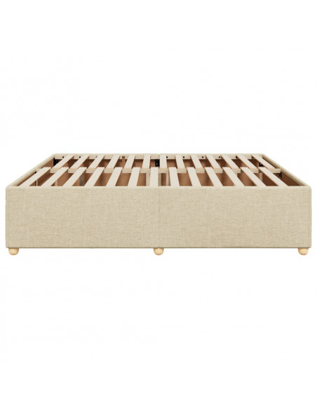 Giroletto senza Materasso Crema 180x200 cm in Tessuto