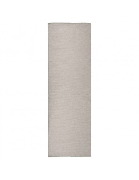Tappeto da Esterni a Tessitura Piatta 80x250 cm Tortora