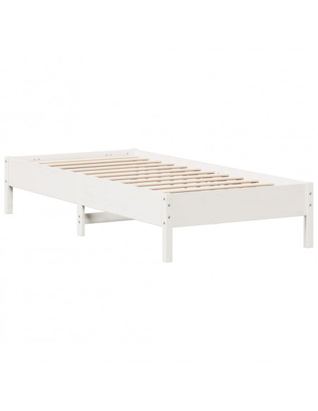 Giroletto Bianco 90x200 cm in Legno Massello di Pino