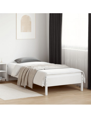 Giroletto Bianco 90x200 cm in Legno Massello di Pino